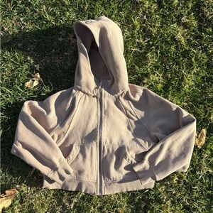 lululemon athletica Beige Zip-Up Jacket